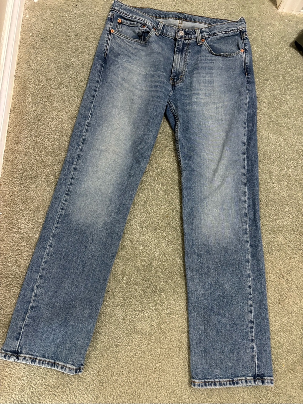 Levi's Light Blue Straight-Leg Jeans in good condition